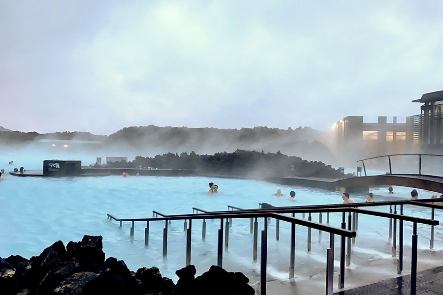 Blå lagunen på Island är rik på vitaminer och mineraler Island